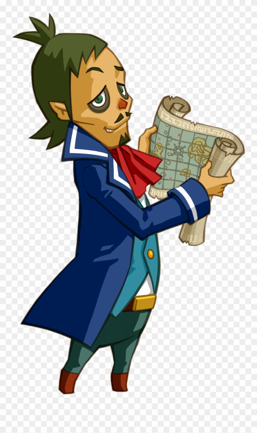 Linebeck - Legend Of Zelda Phantom Hourglass Characters Clipart