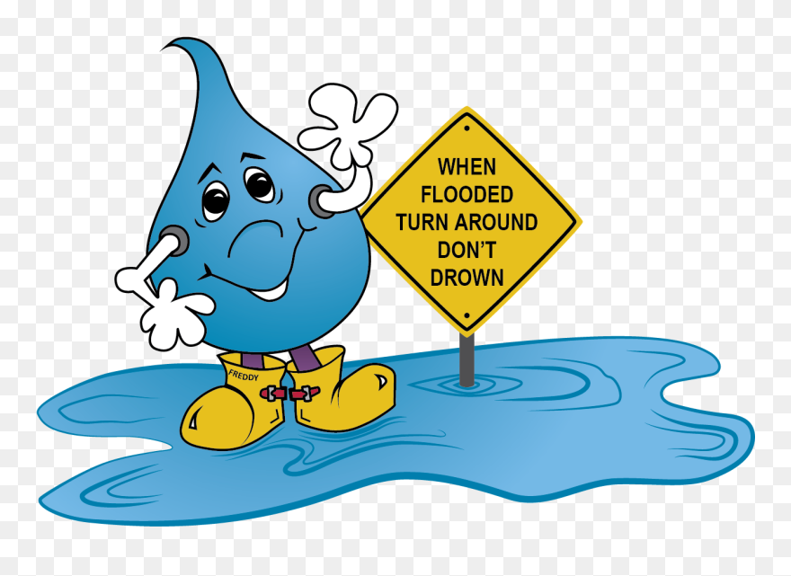 Flooded Clipart Transparent - Turn Around Don T Drown - Png Download