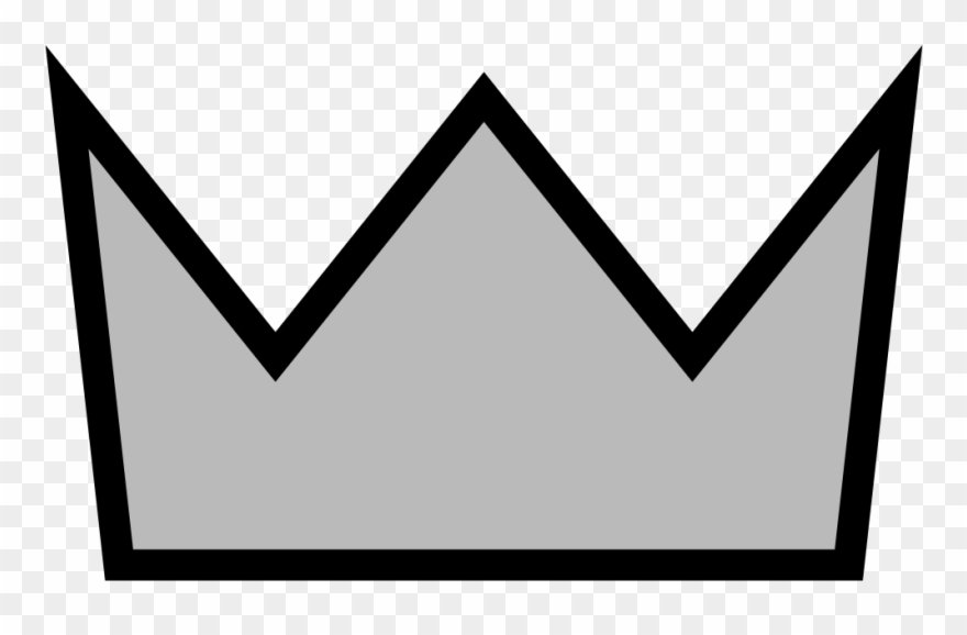 Simple Silver Crown - Cartoon Crown No Background Clipart