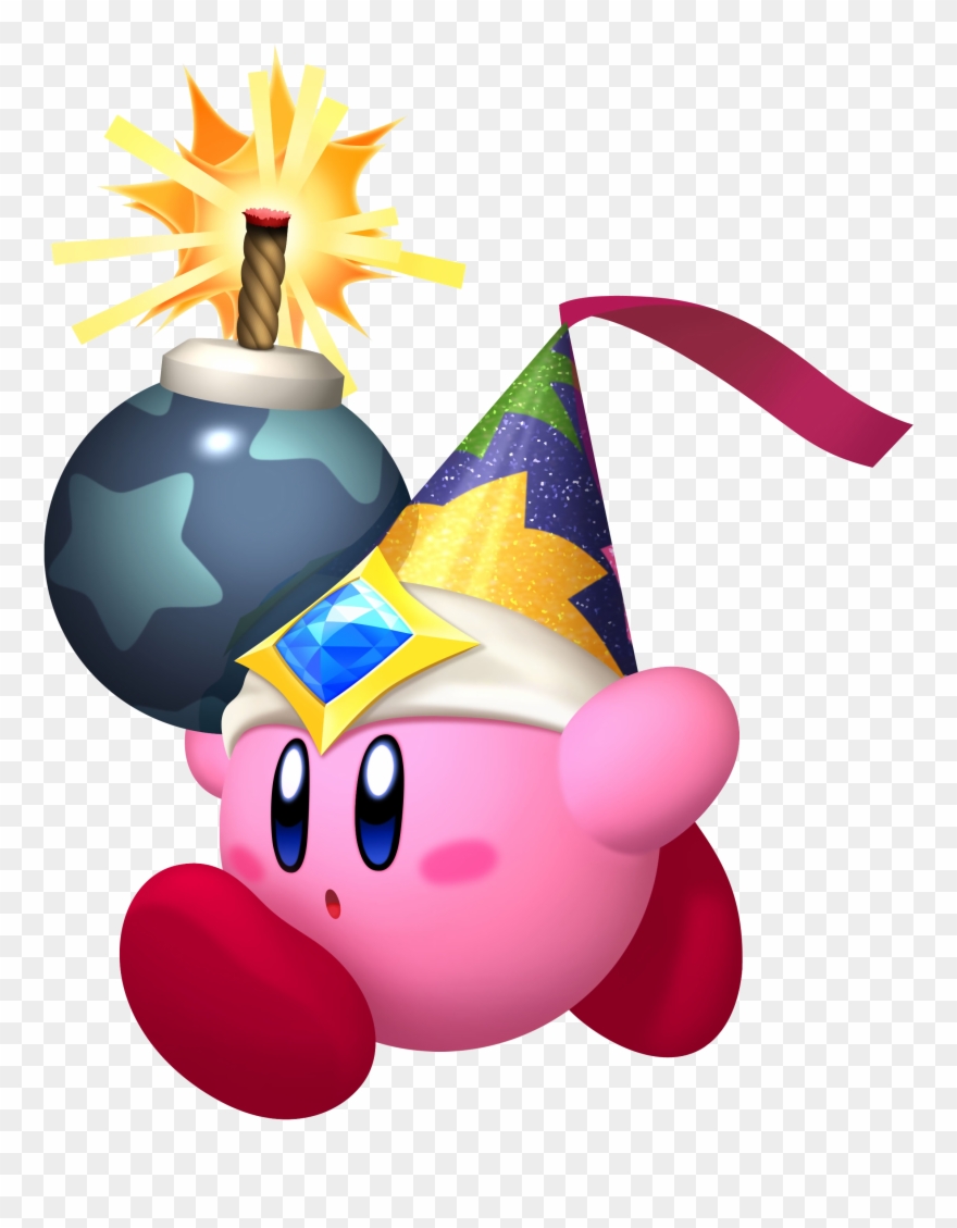 Why Change The Hat - Kirby Star Allies Bomb Kirby Clipart