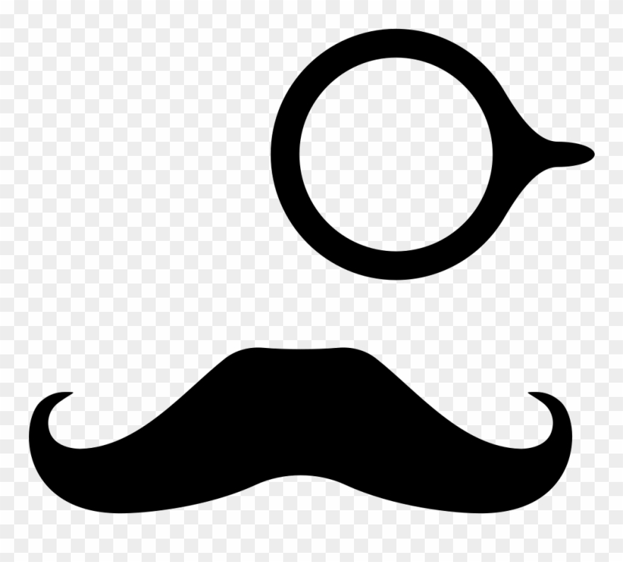 Clipart Mustache Mustache Italian - Mustache With Eyeglass - Png Download