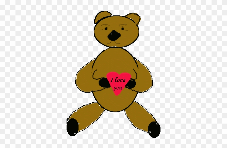Free Vector Love Bear Clip Art - Love Bear - Png Download