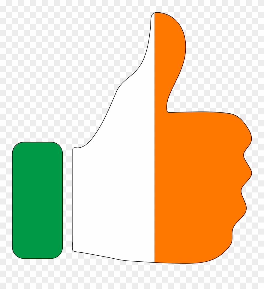 Republic Of Ireland Flag Of Ireland Thumb Signal Irish - Ireland Thumbs Up Clipart