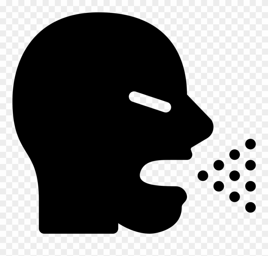 Sneeze Filled Icon - Sneeze Silhouette Clipart