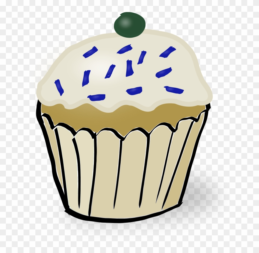 Pin Poppy Clip Art Cake On Pinterest - Muffin Clipart - Png Download