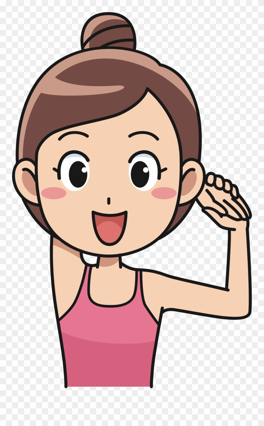 Big Image - Girl Stretching Clipart - Png Download