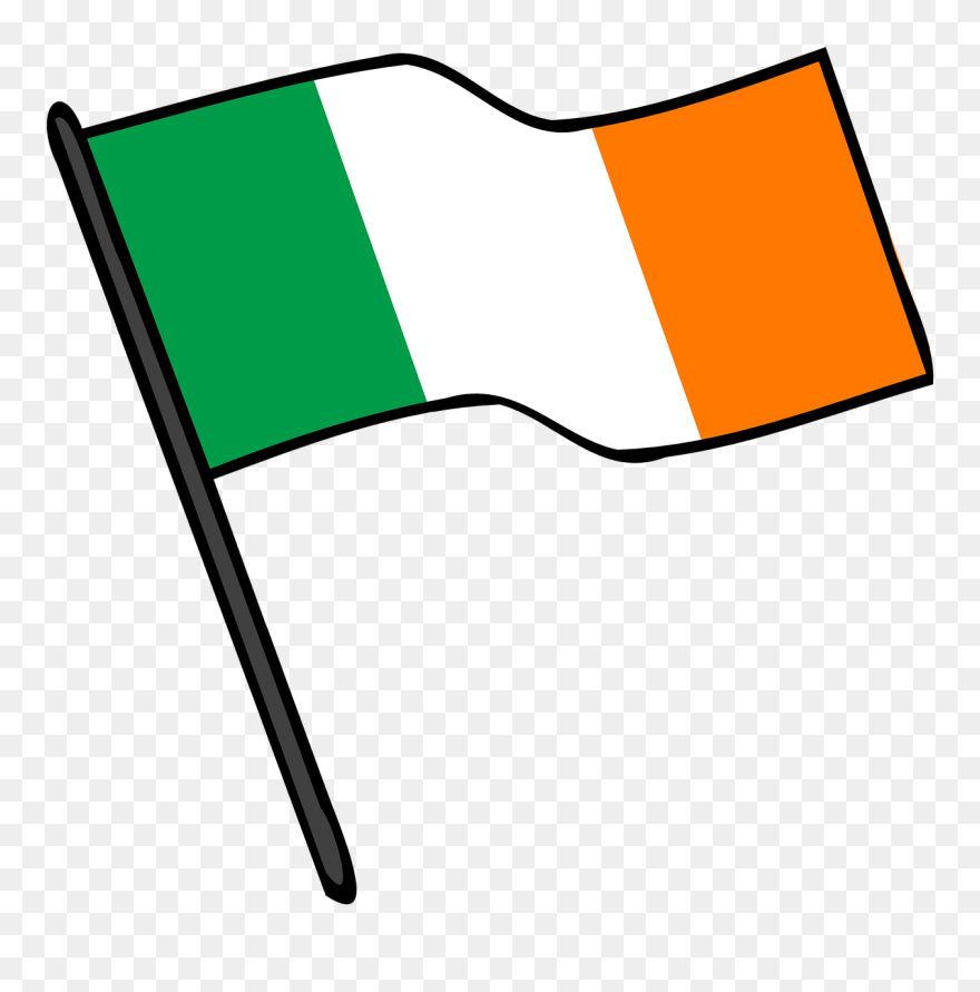 Republic Drawing Flag Ireland Graphic Freeuse Download - Irish Flag Clip Art - Png Download