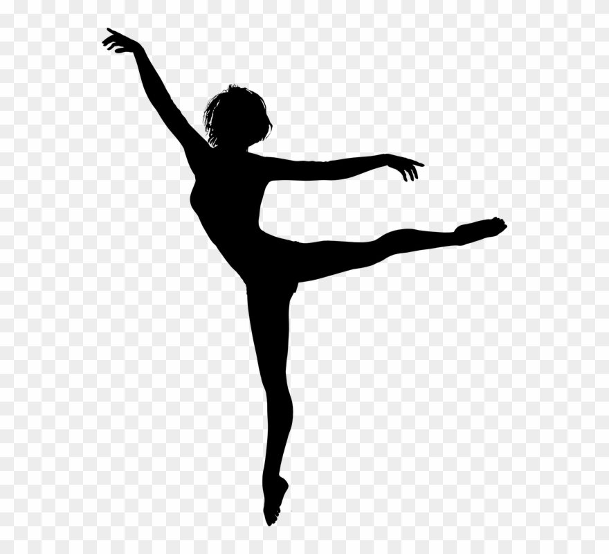 Ballet Vector Dance Move - Dancing Girl Silhouette Png Clipart