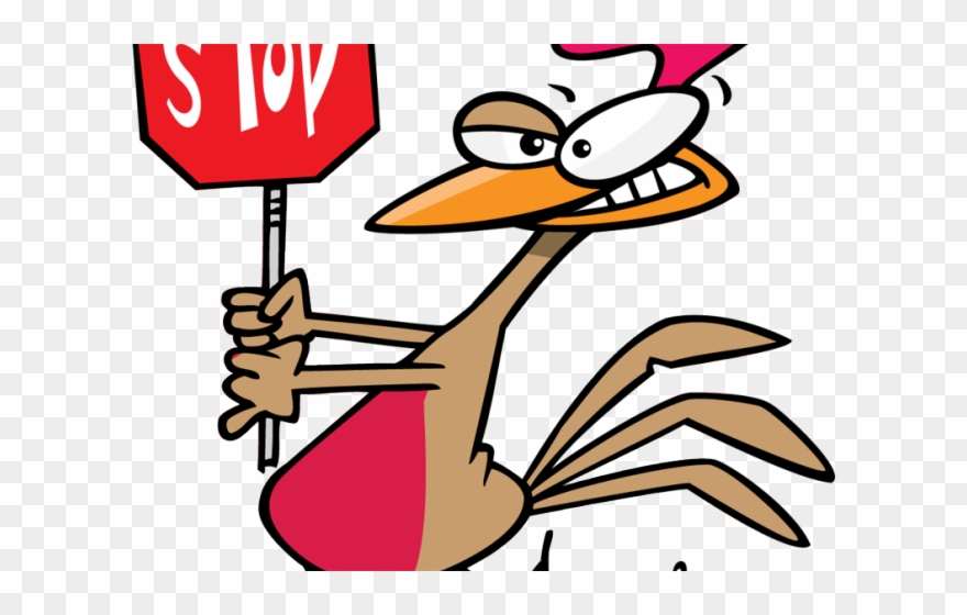 Saying Clipart Chicken - Stop Sign Clip Art - Png Download