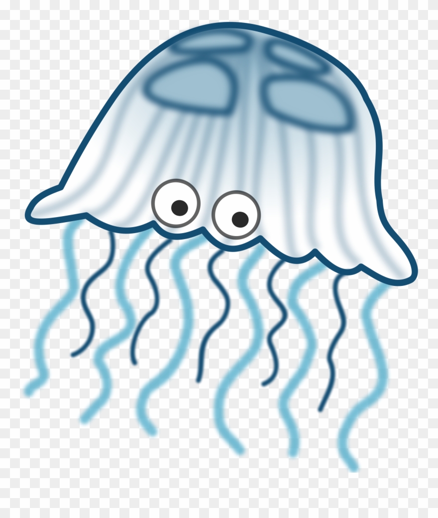 Big Image - Jellyfish Clipart - Png Download