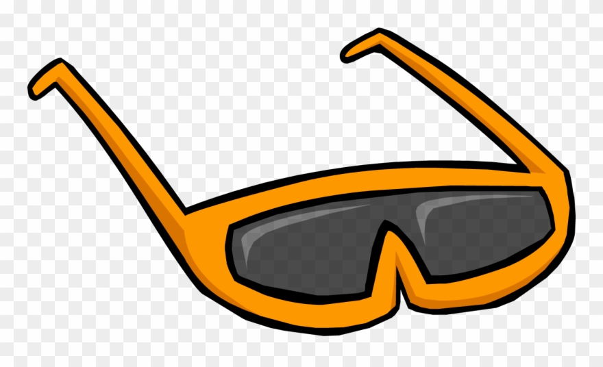 Goggles Clipart Gold Glass - Club Penguin Sunglasses - Png Download
