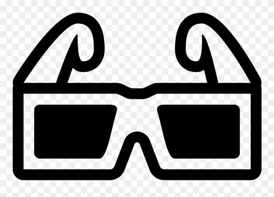 D Glasses Filled Icon Free Download - 3d Glasses Icon Png Clipart