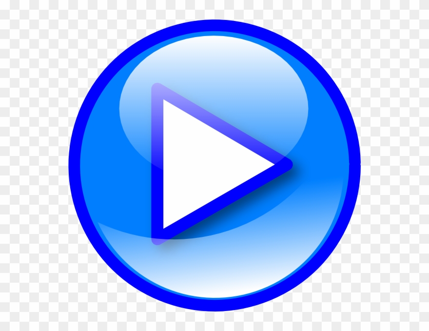 Audio Play Blue Button Clipart