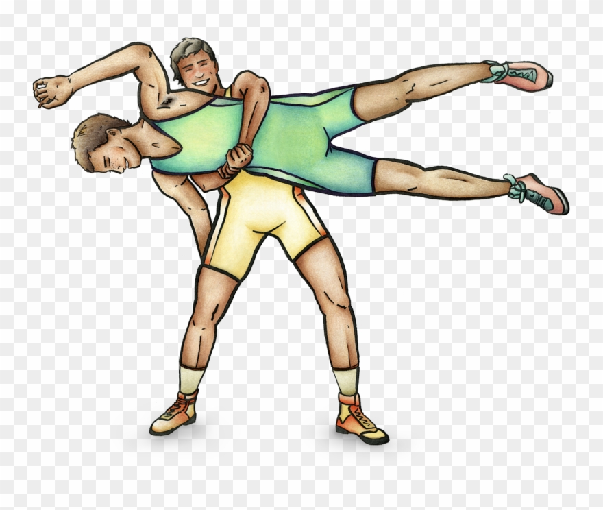 The Wrestling Coloring Book Live - Book Clipart