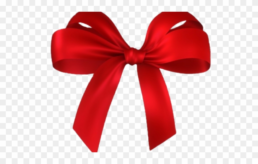 Bow Clipart Dark Red - Gift Bow Clip Art - Png Download