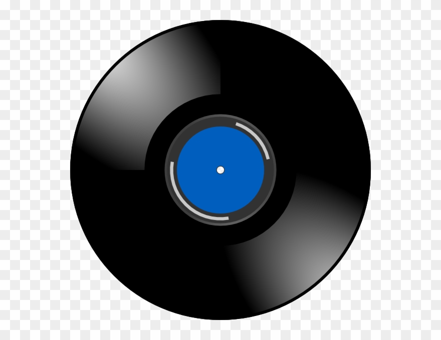 Clip Free Stock Blue Clip Art At - Vinyl Record - Png Download