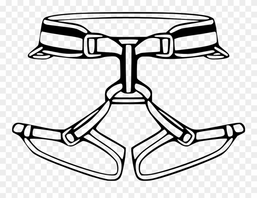 Harnesses Harnesses - Climbing Harness Drawing Clipart
