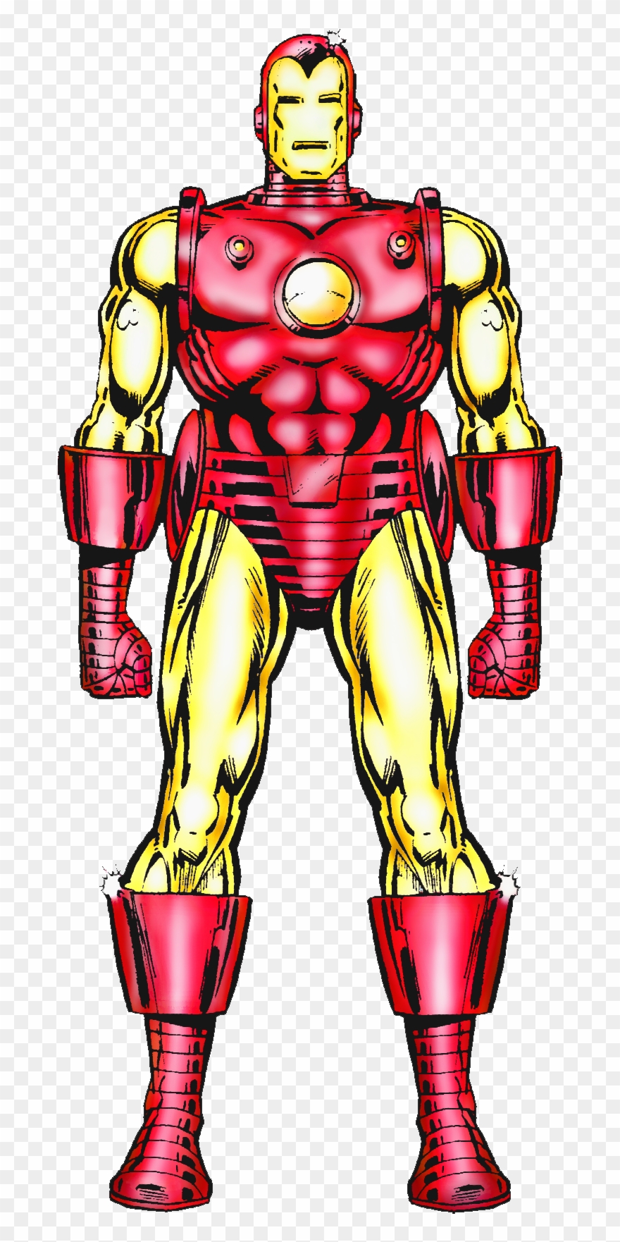 Iron Man Del Official Handbook Of The Marvel Universe - Official Handbook Of The Marvel Universe Iron Man Clipart