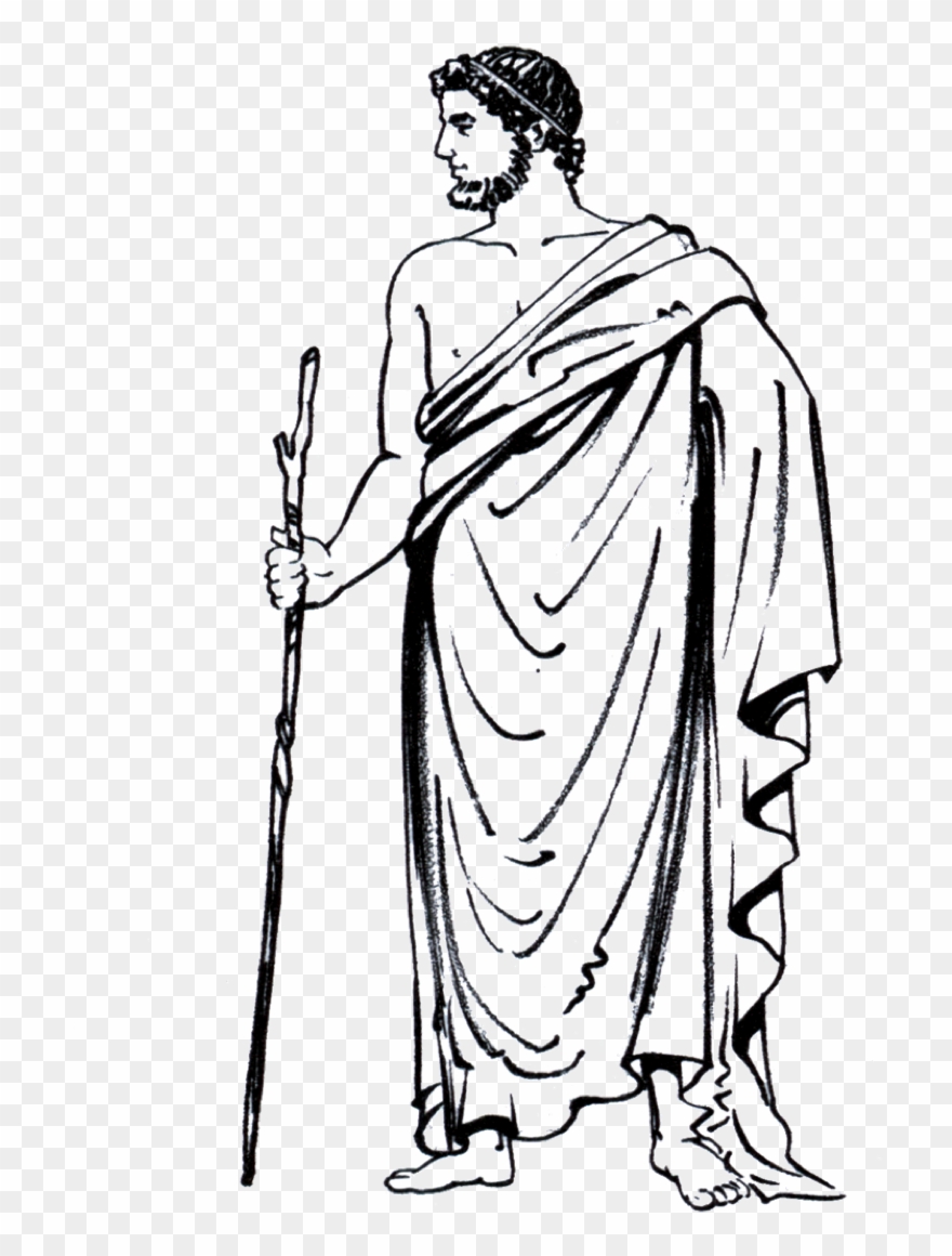 Ancient Drawing At Getdrawings Com Free For - Himation Greek Clipart