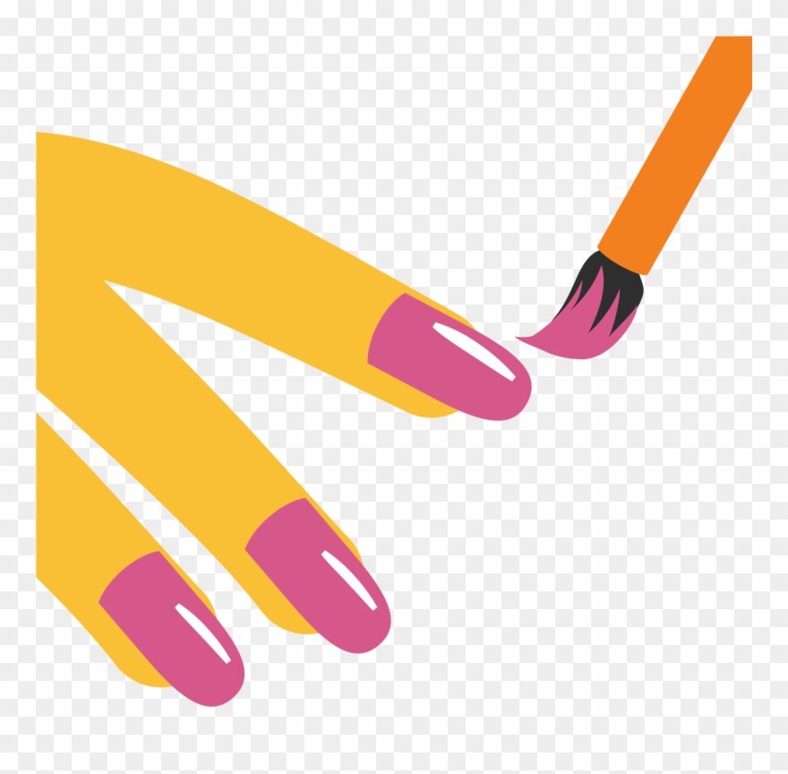 Vector Nail Svg - Nail Polish Vectors Png Clipart