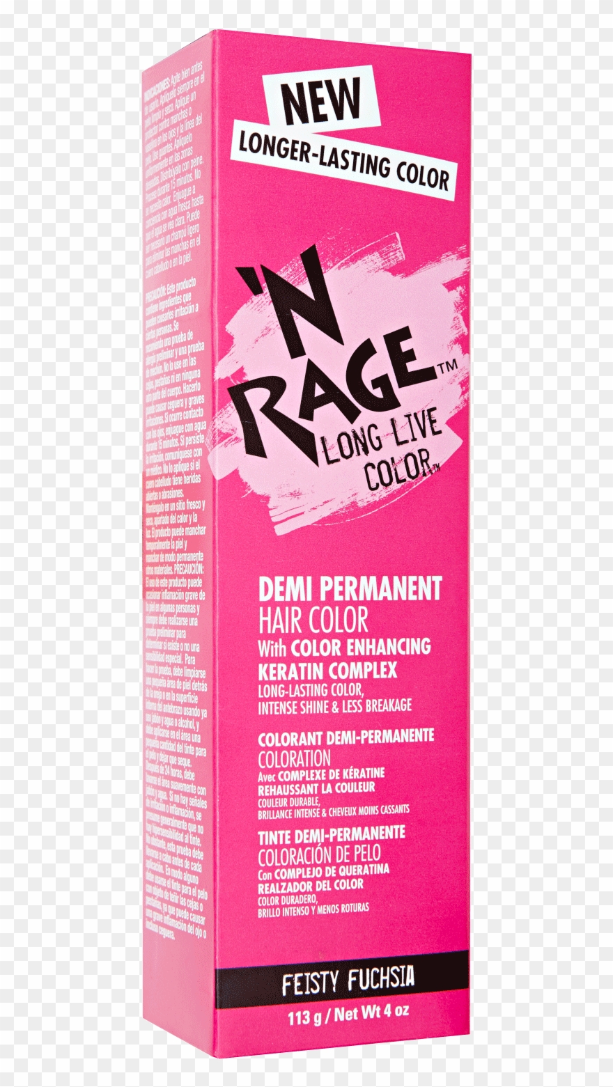 'n Rage Demi Permanent Hair Color - N Rage Feisty Fuchsia Clipart