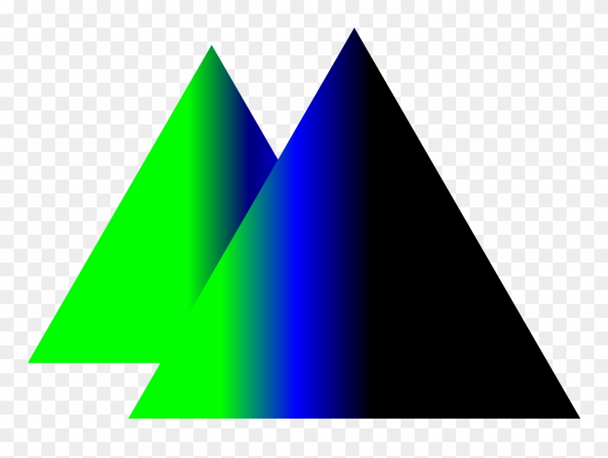 Triangle Clipart Green Triangle - Icon - Png Download