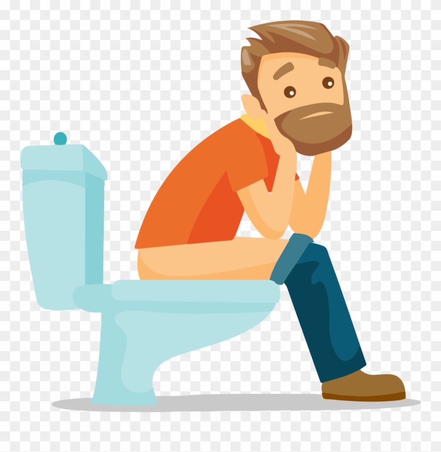 There's A Wide Variety Of Reasons Why You Might Night - Constipation Vector Clipart