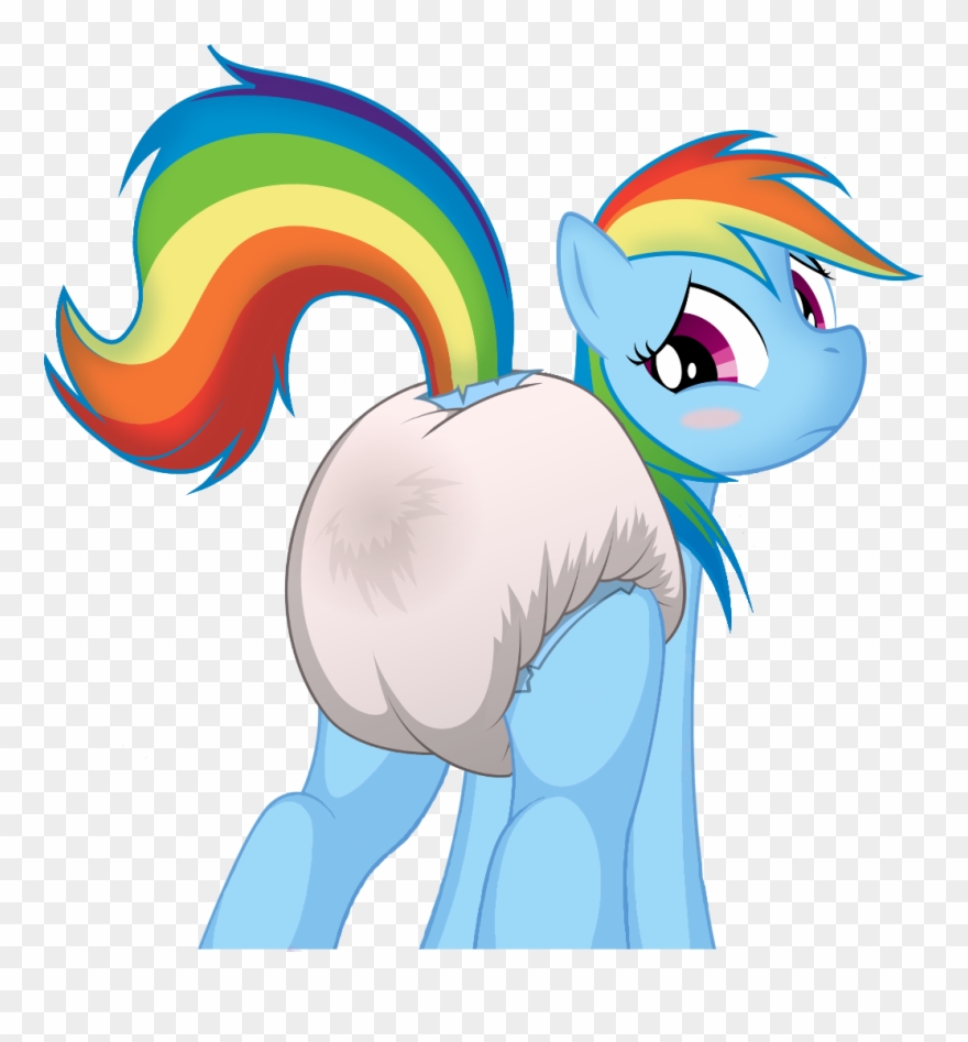 Fluffyxai, Blushing, Blush Sticker, Character Swap, - Scootaloo In Messy Diapers Clipart