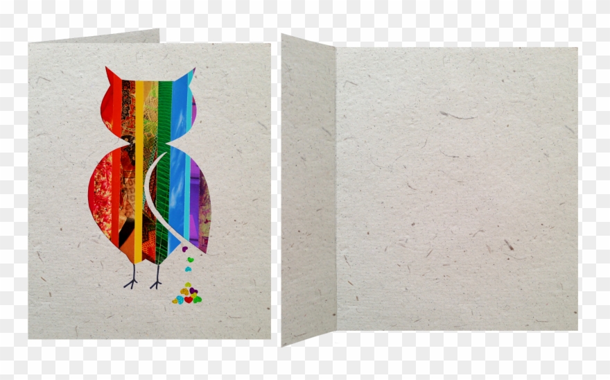 Gc018 Poop Paper Owl Blank Card - Graphic Design Clipart