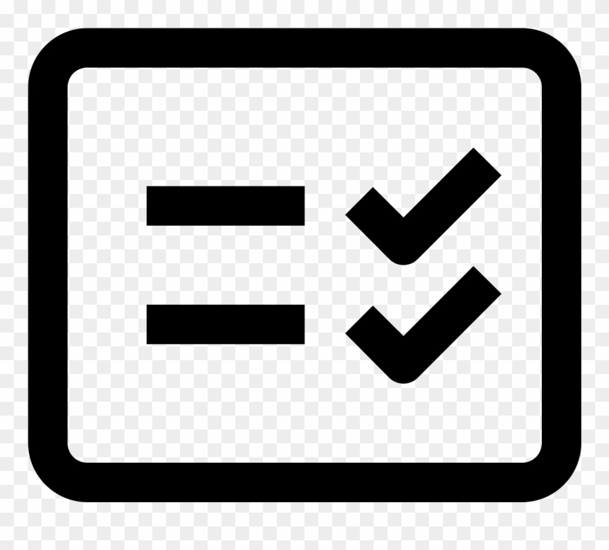 Report Card Icon - Icon Web Checkbox Png Clipart