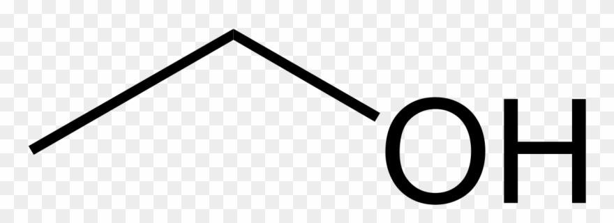 Skeletal Formula Of Ethanol Clipart