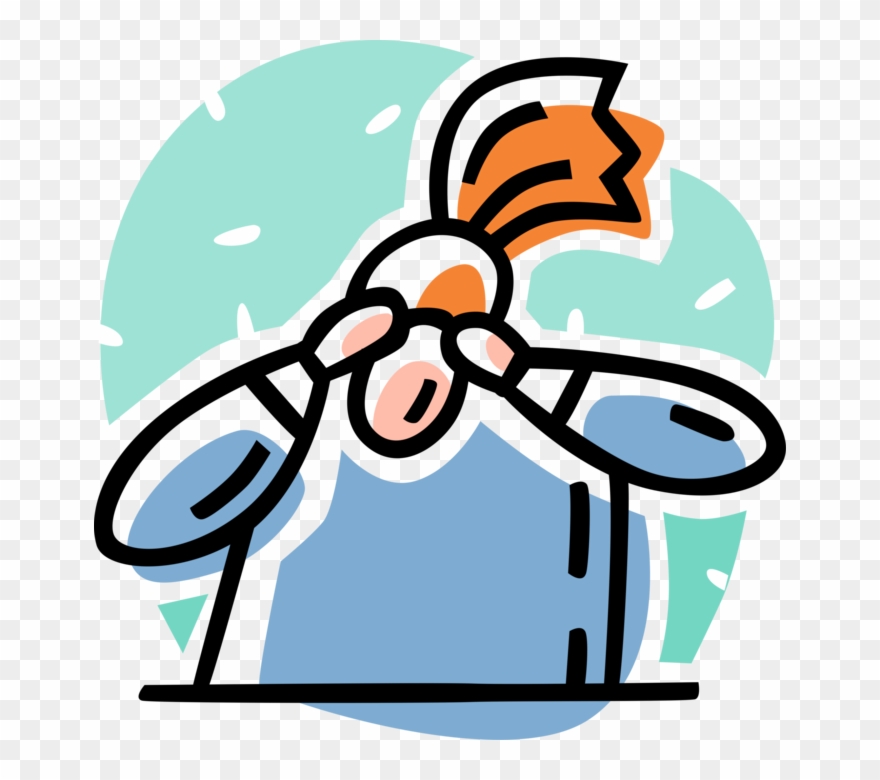 Migraine Headache Image Illustration Of Experiencing - Vector Graphics Clipart