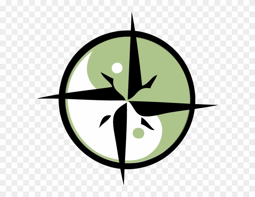 Compass Rose Black And White Vector Clipart