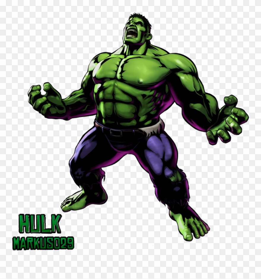 Image For >, Hulk Transparent - Ultimate Marvel Vs Capcom 3 Hulk Clipart