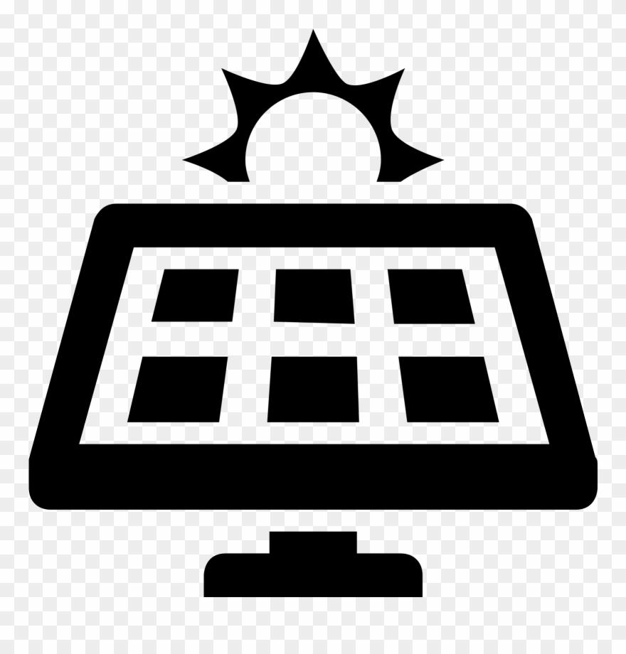 Drinking Water Fountain Clipart - Green Solar Panel Icon - Png Download