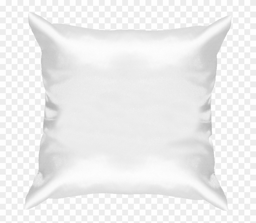 Silk White Pillow - White Pillow Png Clipart