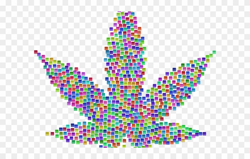 Weed Clipart Rainbow - Clip Art - Png Download