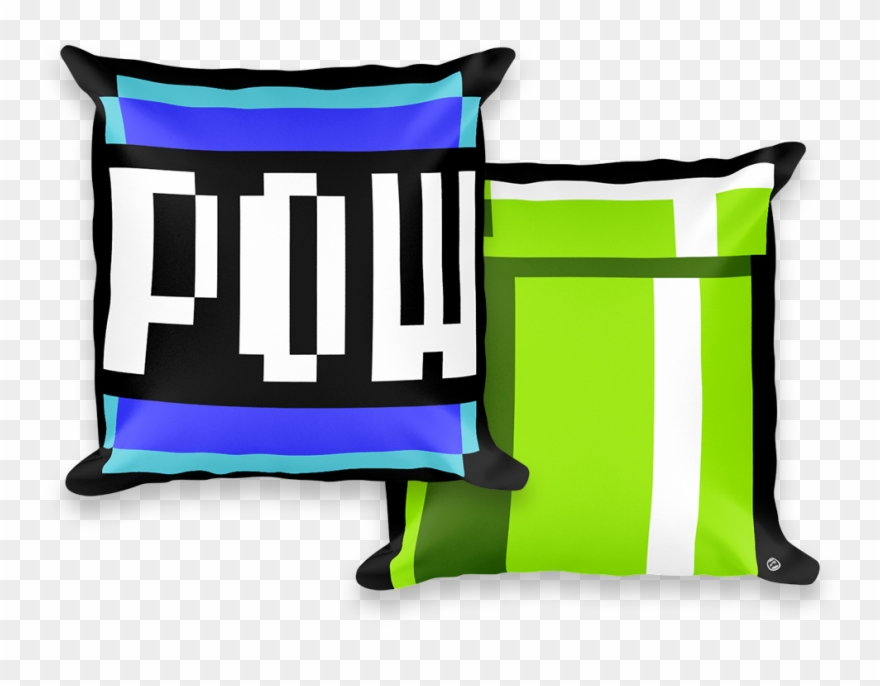 Pillow Clipart Soft Thing - Mario Pow Block - Png Download