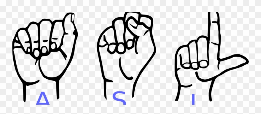 A Man Raised By Silence Is The Last Man Laughing - American Sign Language Clipart