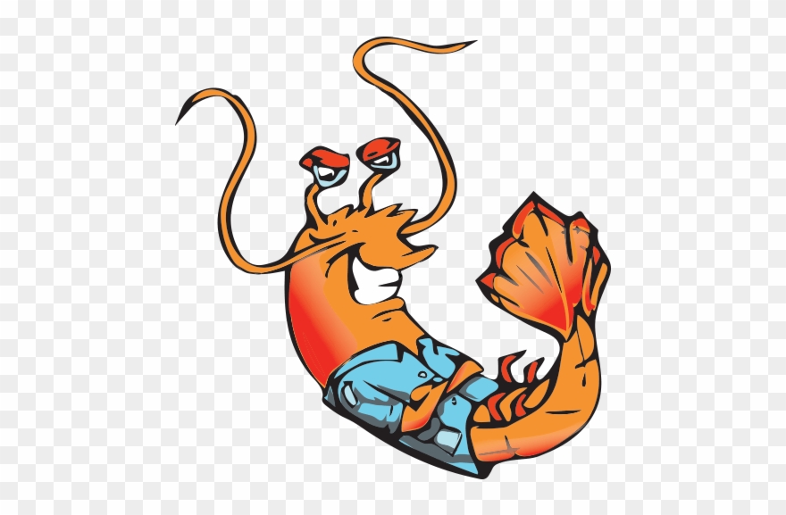 Shrimp Graphic Speech Bubble - Englewood Clipart