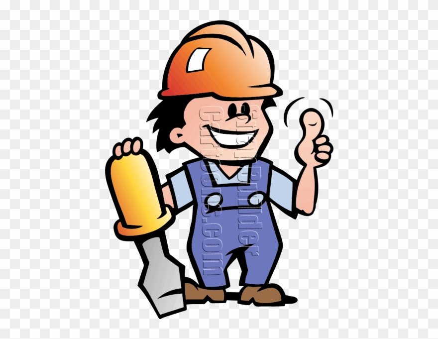 Mechanic Man With Screwdriver - Man In Hard Hat Clip Art Transparent - Png Download