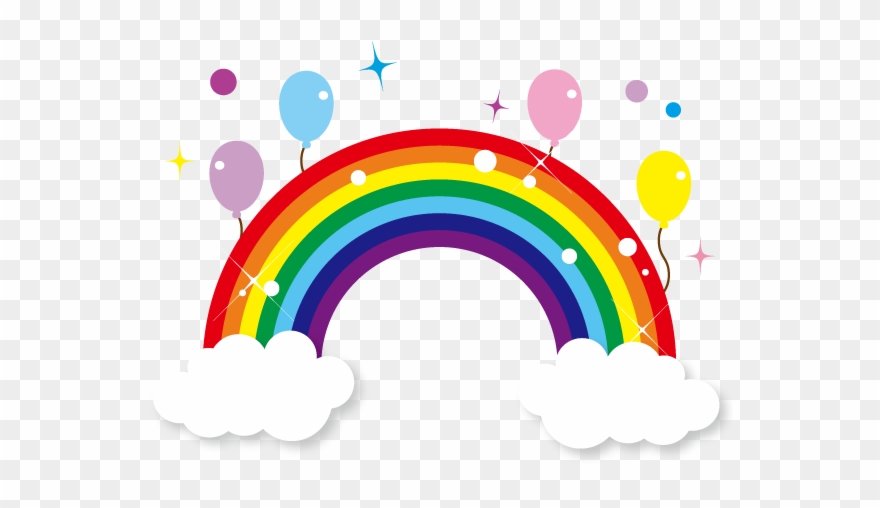 Резултат С Изображение За 綺麗な虹です Transparent Clipart - Rainbow Sticker - Png Download