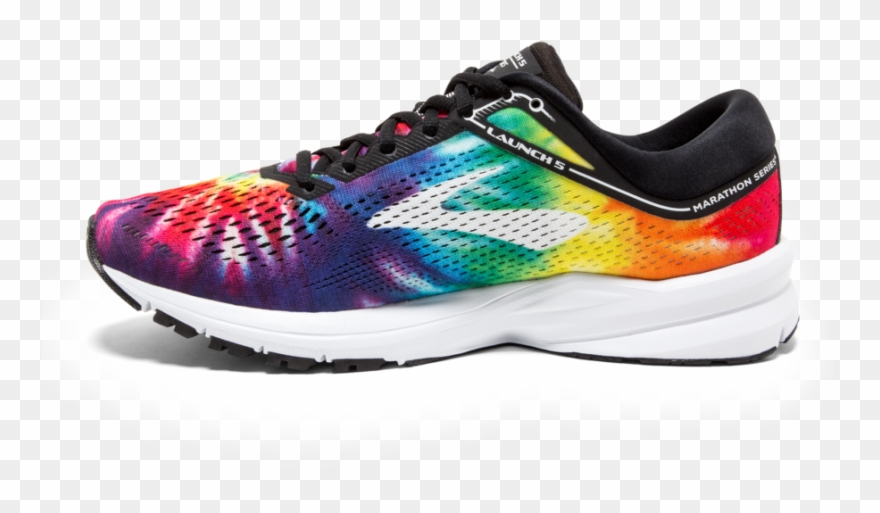Brooks Launches Limited Edition Groovy Running Shoes - Brooks Tie Dye Shoes Clipart
