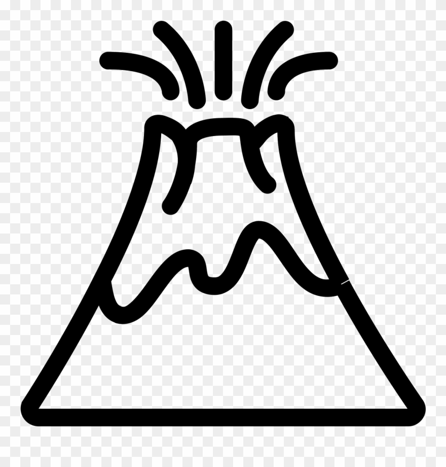 Volcano - Volcano Icon Clipart