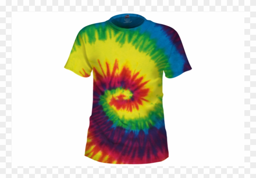 Png Transparent Images Pluspng Rainbow Tiedye Tshirt - Red Yellow Blue Green Tie Dye Shirt Clipart