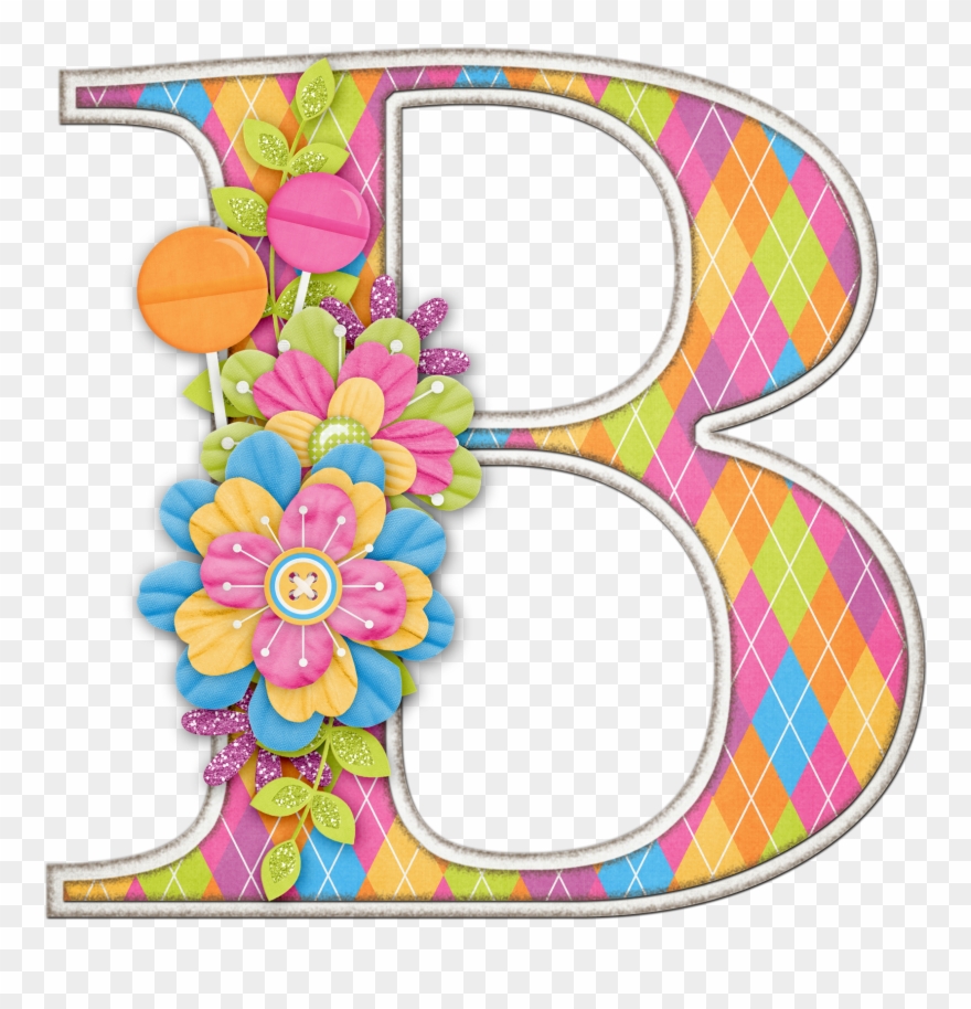Alfabeto Colores Y Flores B Abecedario Pinterest - Abecedario De Letras De Flores Clipart