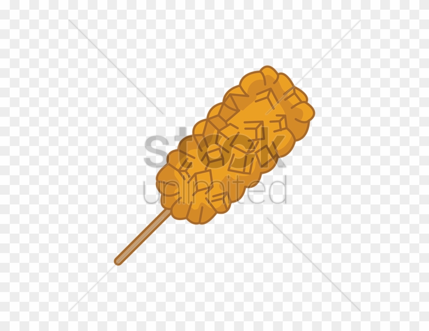 Corn Dog Png - Corn Dog With French Fries Clipart Transparent Png