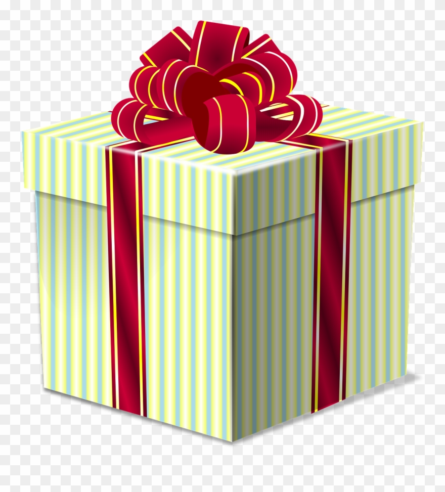 Time With Family - Caixa Com Laço Desenho Clipart