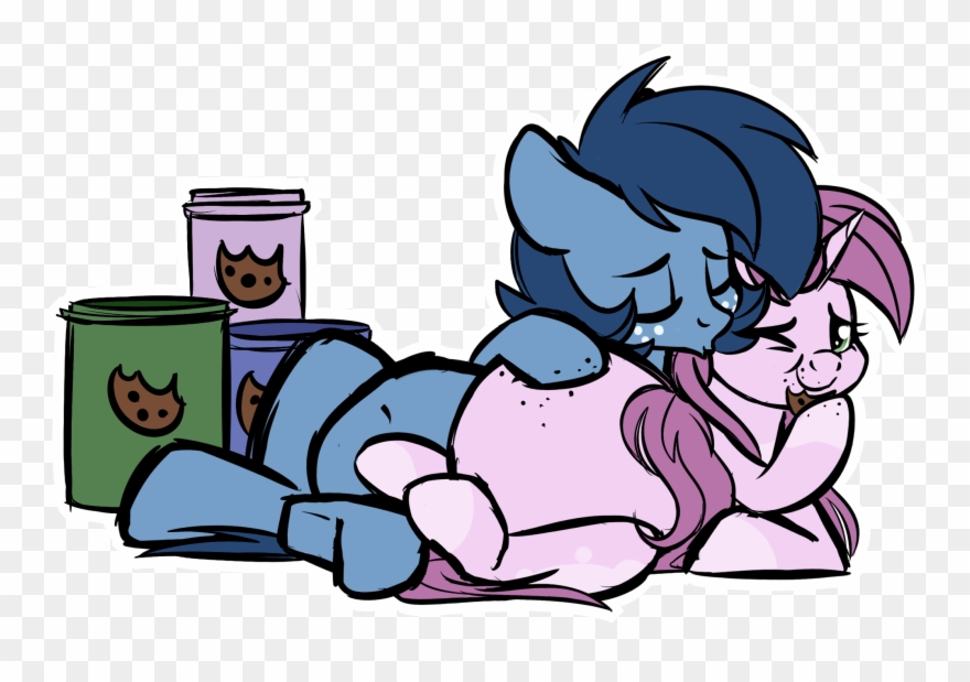 Mulberrytarthorse, Belly, Bleuberry, Chubby, Cookie, - Cartoon Clipart