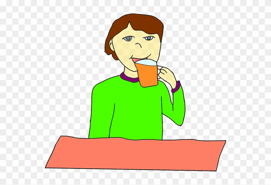 Cup Clipart Child - Drinking Beer Boy Png Transparent Png